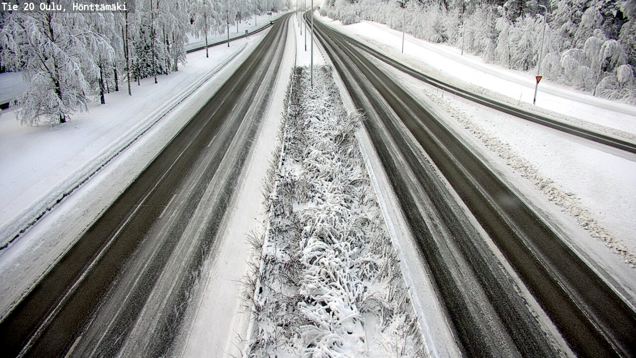 Weather Camera Image Road 20 Oulu, Hönttämäki, Oulu, Pohjois-Pohjanmaa