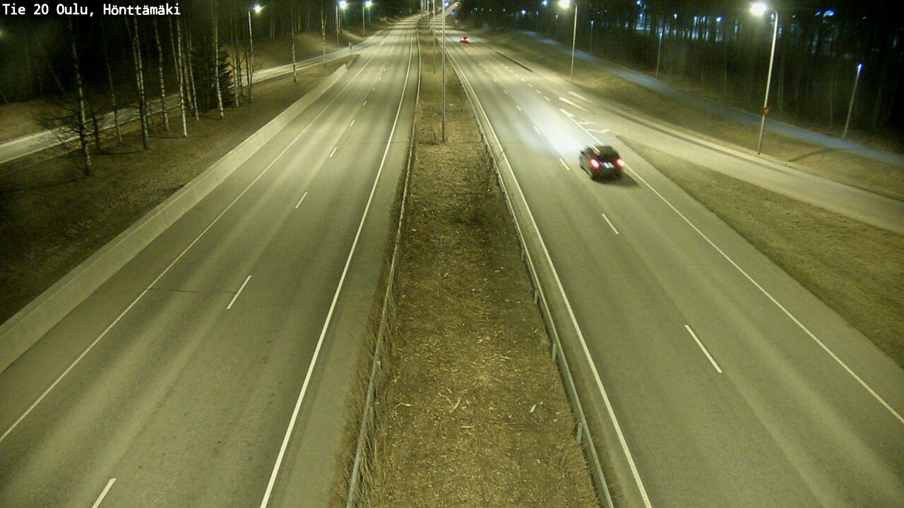 Weather Camera Image Road 20 Oulu, Hönttämäki, Oulu, Pohjois-Pohjanmaa