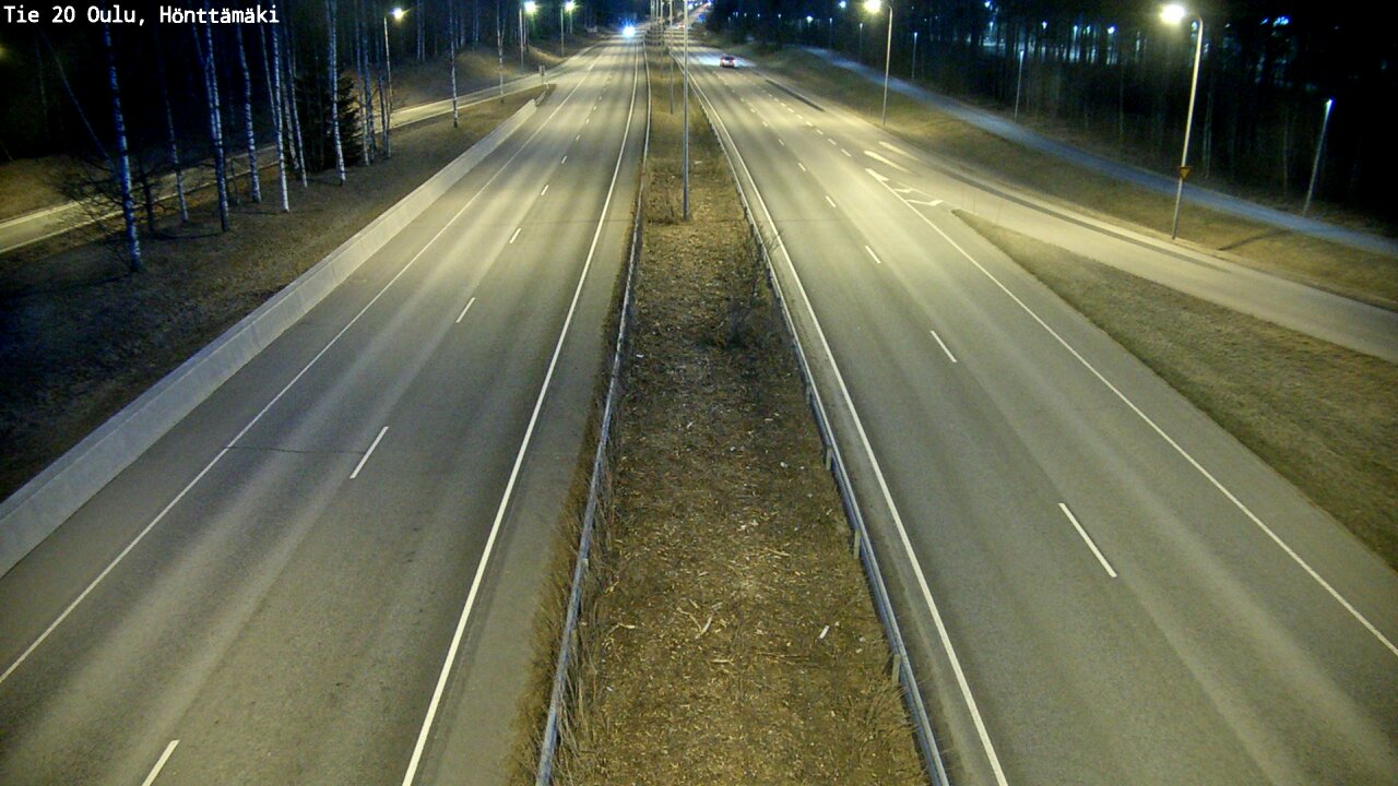 Weather Camera Image Road 20 Oulu, Hönttämäki, Oulu, Pohjois-Pohjanmaa