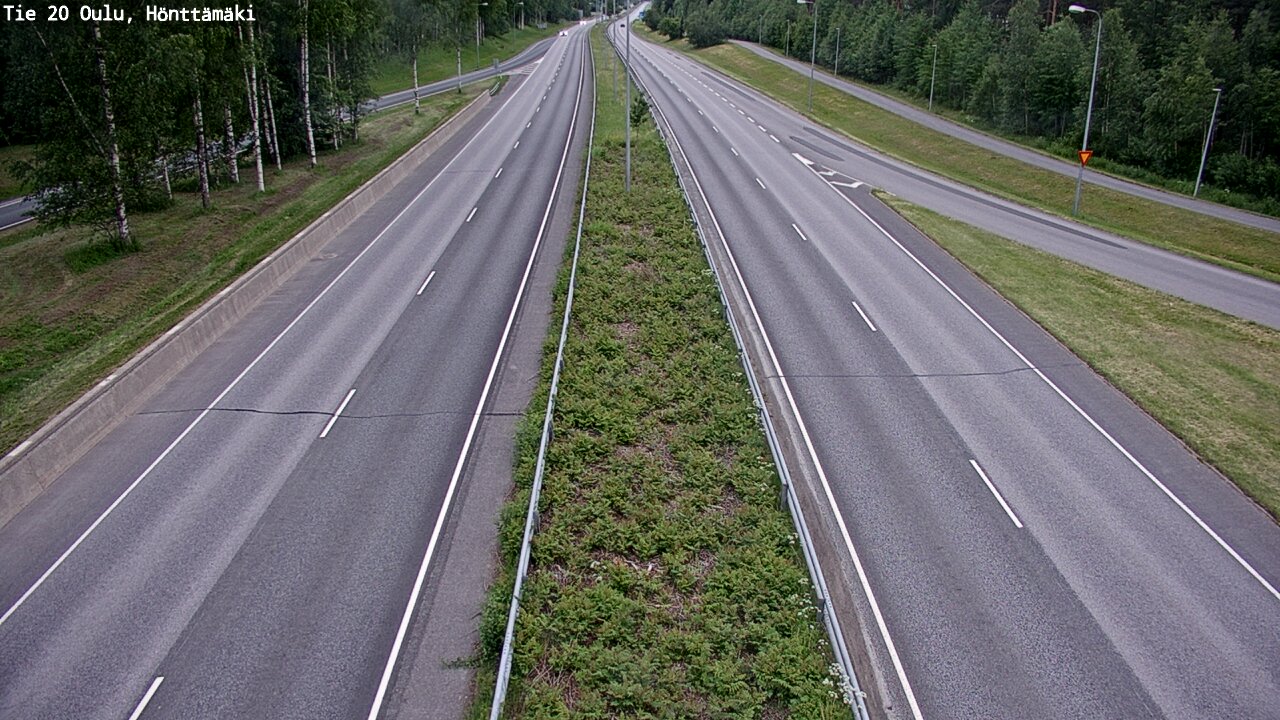 Weather Camera Image Road 20 Oulu, Hönttämäki, Oulu, Pohjois-Pohjanmaa