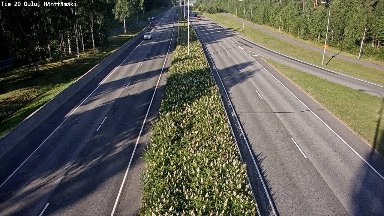 Weather Camera Image Väg 20 Oleåborg, Hönttämäki, Oulu, Pohjois-Pohjanmaa