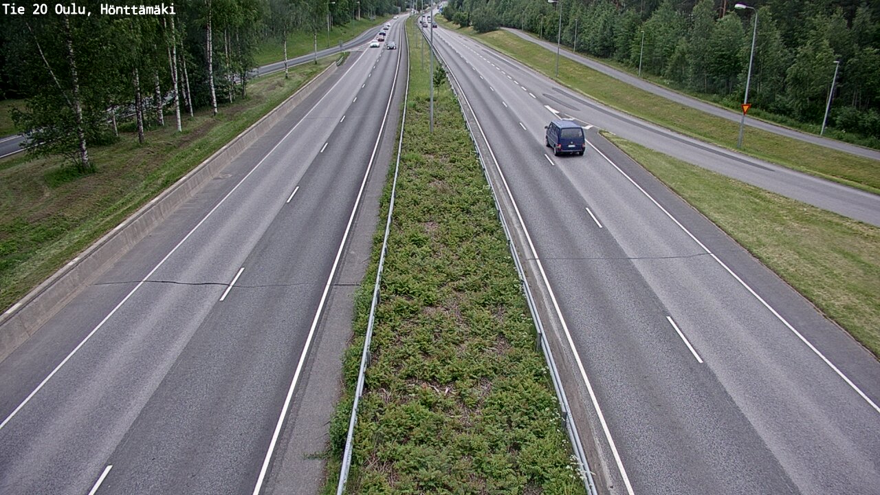 Weather Camera Image Road 20 Oulu, Hönttämäki, Oulu, Pohjois-Pohjanmaa