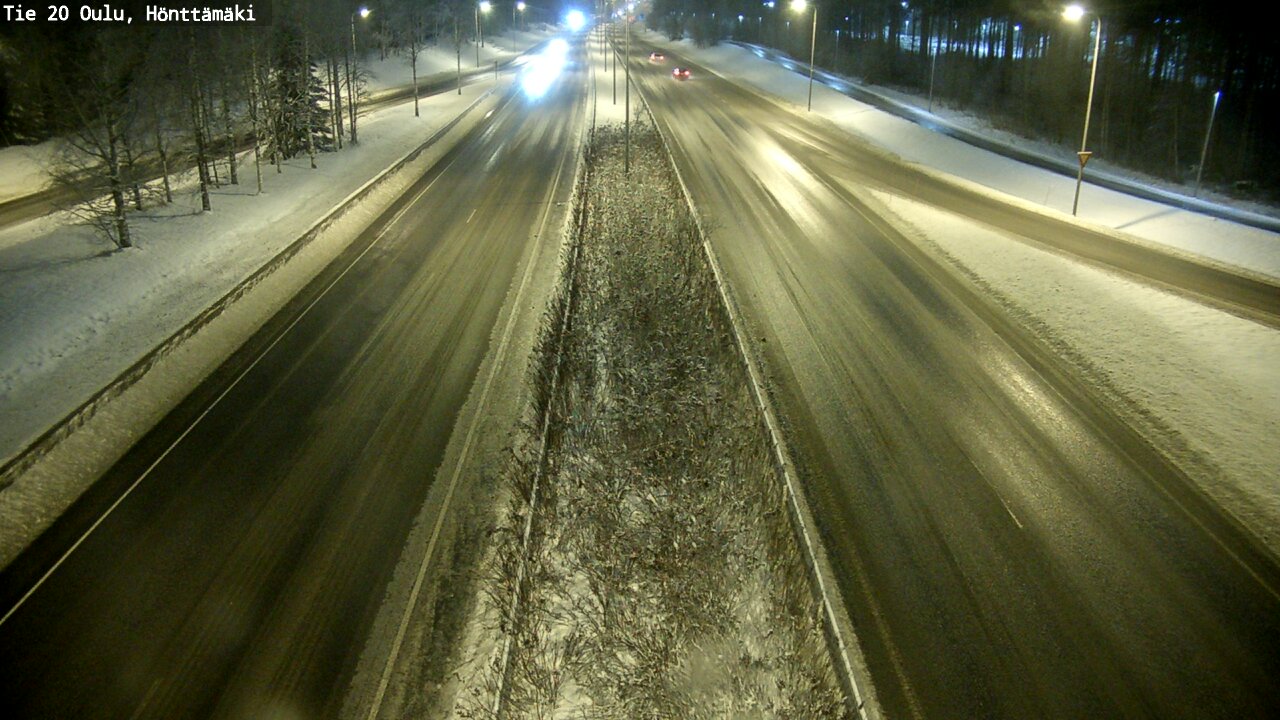 Weather Camera Image Väg 20 Oleåborg, Hönttämäki, Oulu, Pohjois-Pohjanmaa