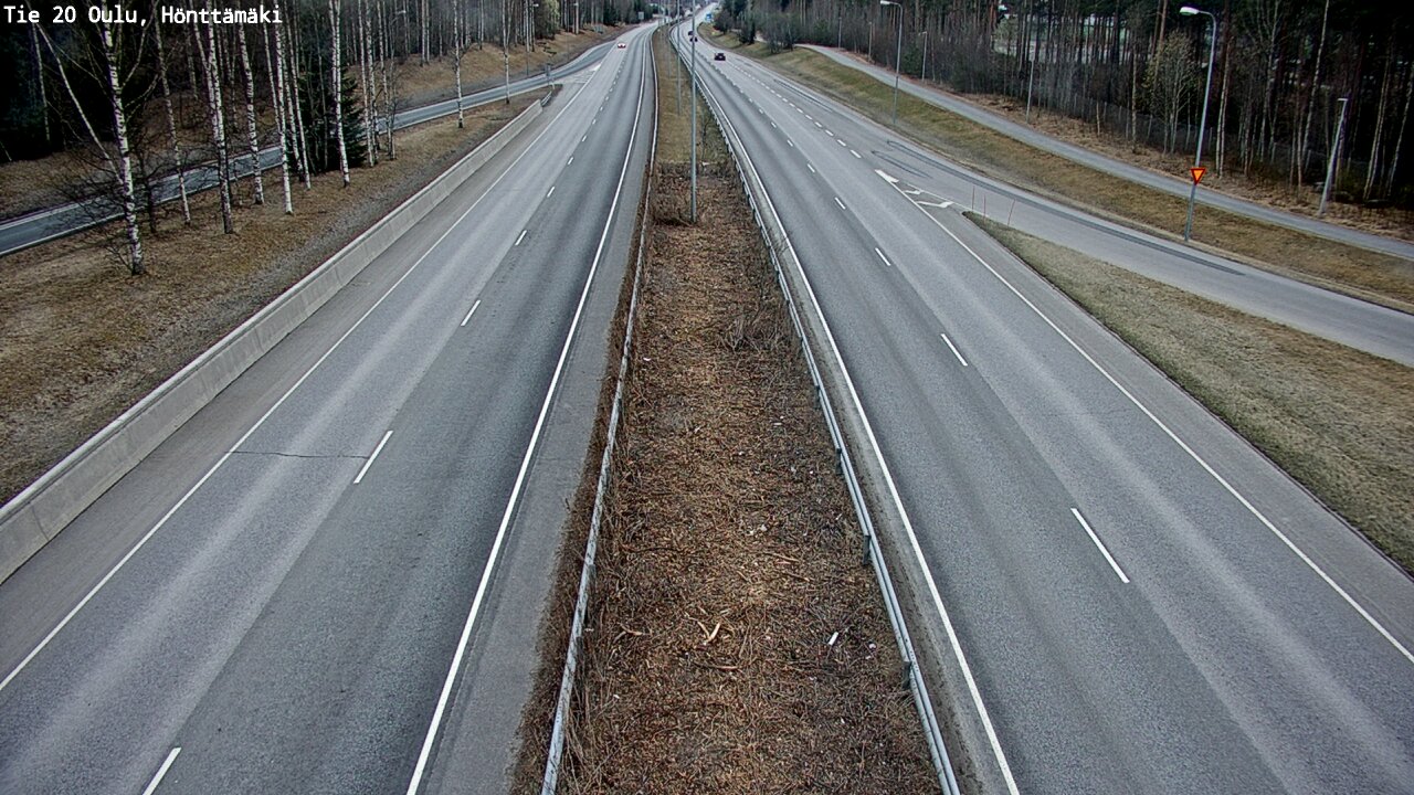 Weather Camera Image Väg 20 Oleåborg, Hönttämäki, Oulu, Pohjois-Pohjanmaa