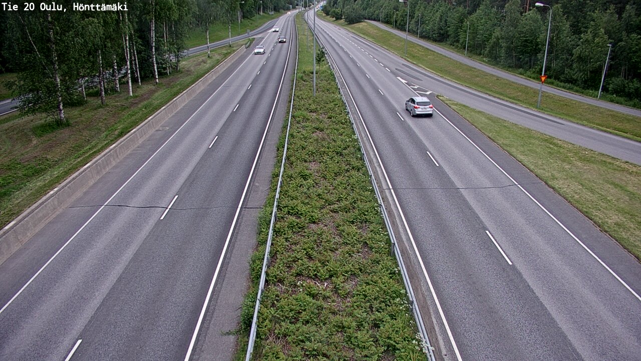 Weather Camera Image Road 20 Oulu, Hönttämäki, Oulu, Pohjois-Pohjanmaa