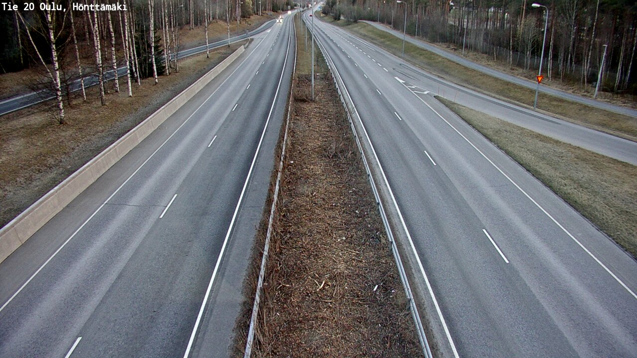 Weather Camera Image Road 20 Oulu, Hönttämäki, Oulu, Pohjois-Pohjanmaa