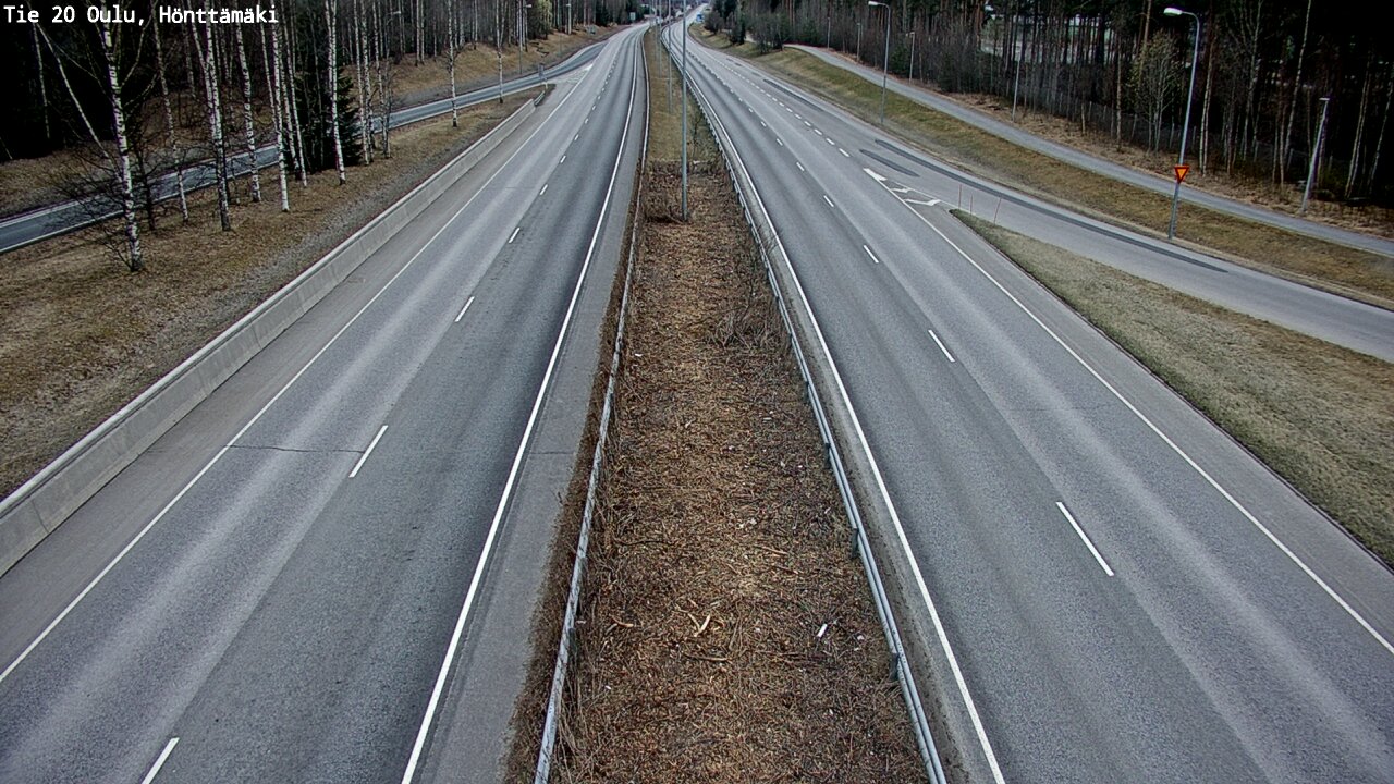 Weather Camera Image Väg 20 Oleåborg, Hönttämäki, Oulu, Pohjois-Pohjanmaa