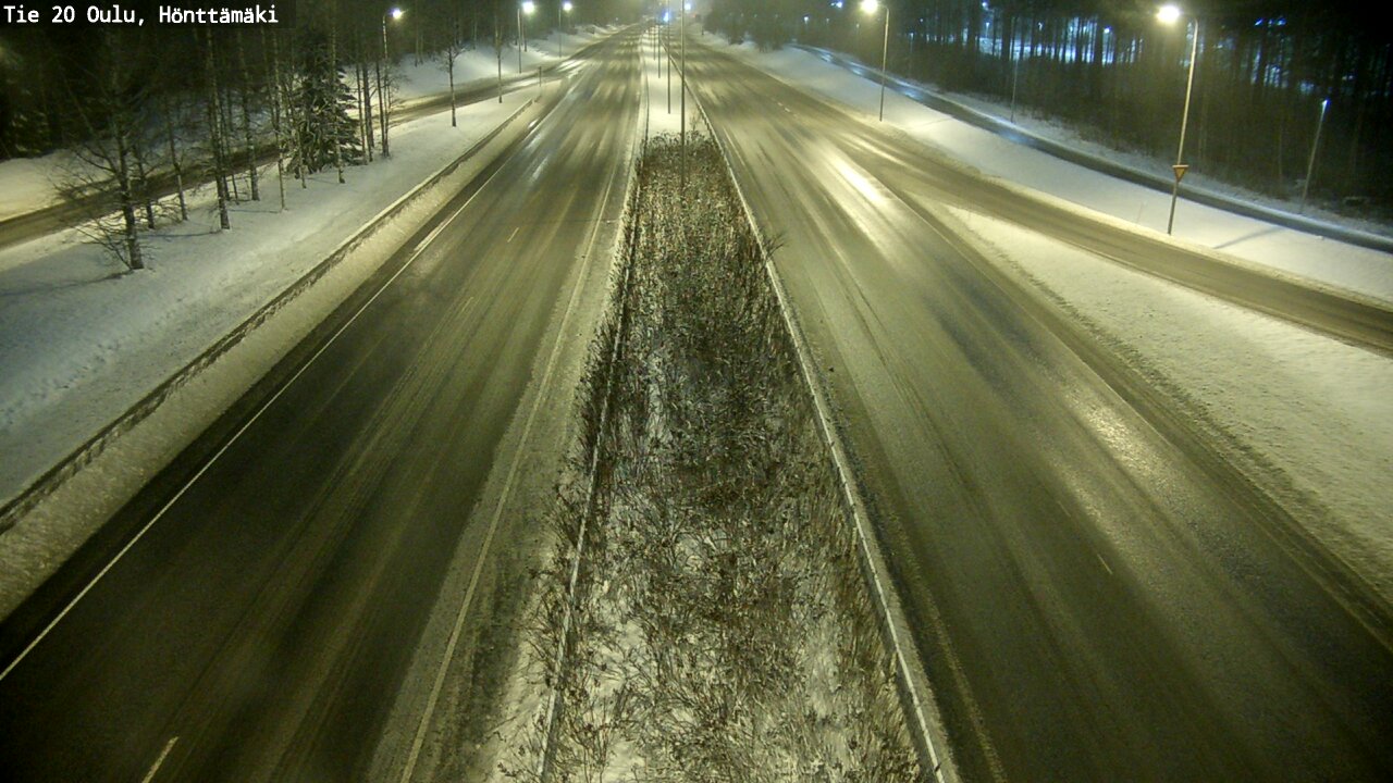Weather Camera Image Väg 20 Oleåborg, Hönttämäki, Oulu, Pohjois-Pohjanmaa