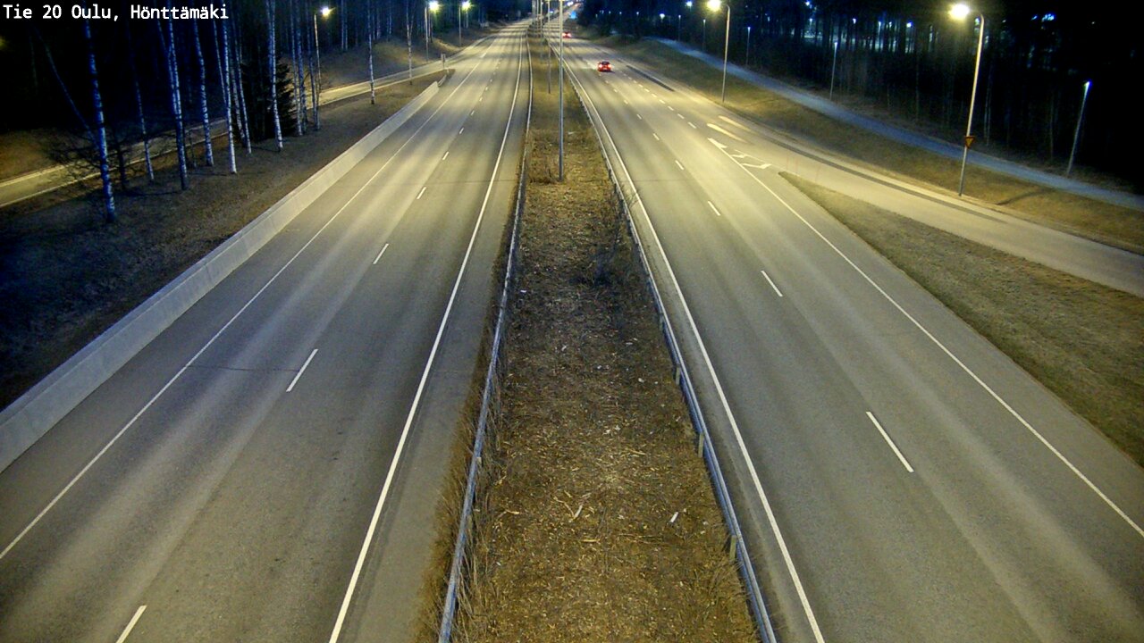 Weather Camera Image Road 20 Oulu, Hönttämäki, Oulu, Pohjois-Pohjanmaa