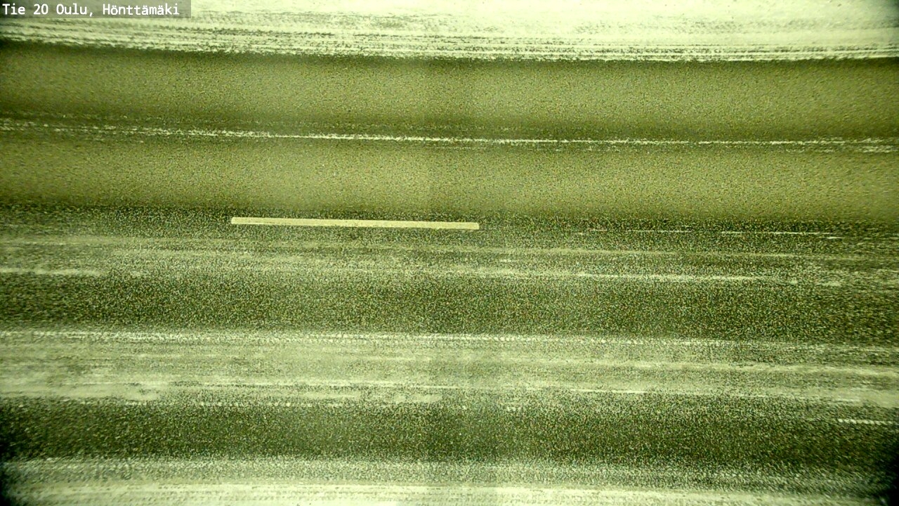 Weather Camera Image Road 20 Oulu, Hönttämäki, Oulu, Pohjois-Pohjanmaa