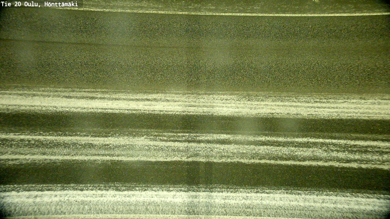 Weather Camera Image Road 20 Oulu, Hönttämäki, Oulu, Pohjois-Pohjanmaa