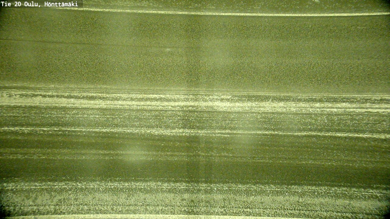 Weather Camera Image Road 20 Oulu, Hönttämäki, Oulu, Pohjois-Pohjanmaa