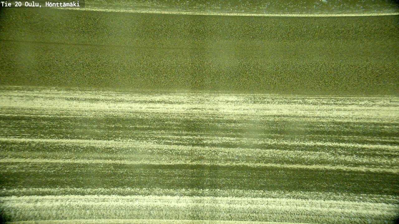 Weather Camera Image Road 20 Oulu, Hönttämäki, Oulu, Pohjois-Pohjanmaa