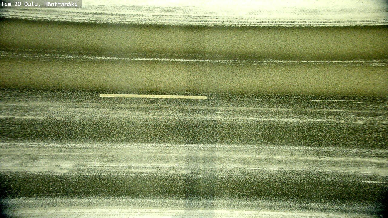 Weather Camera Image Road 20 Oulu, Hönttämäki, Oulu, Pohjois-Pohjanmaa