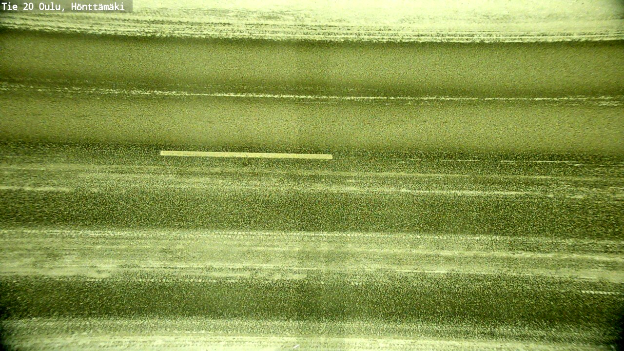 Weather Camera Image Road 20 Oulu, Hönttämäki, Oulu, Pohjois-Pohjanmaa