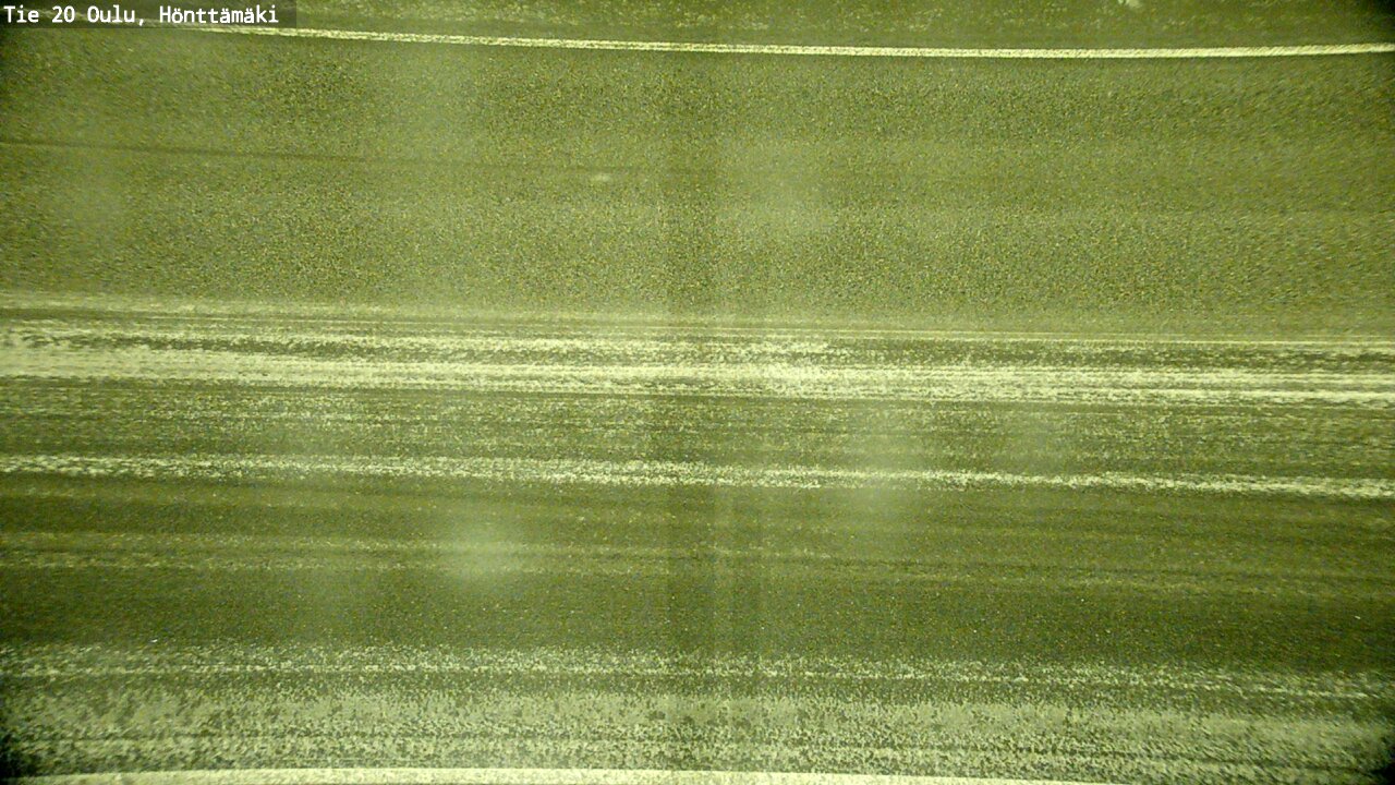 Weather Camera Image Road 20 Oulu, Hönttämäki, Oulu, Pohjois-Pohjanmaa