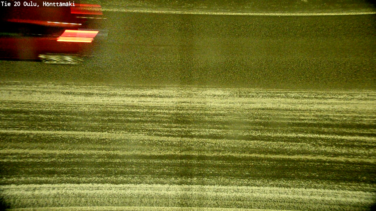 Weather Camera Image Road 20 Oulu, Hönttämäki, Oulu, Pohjois-Pohjanmaa