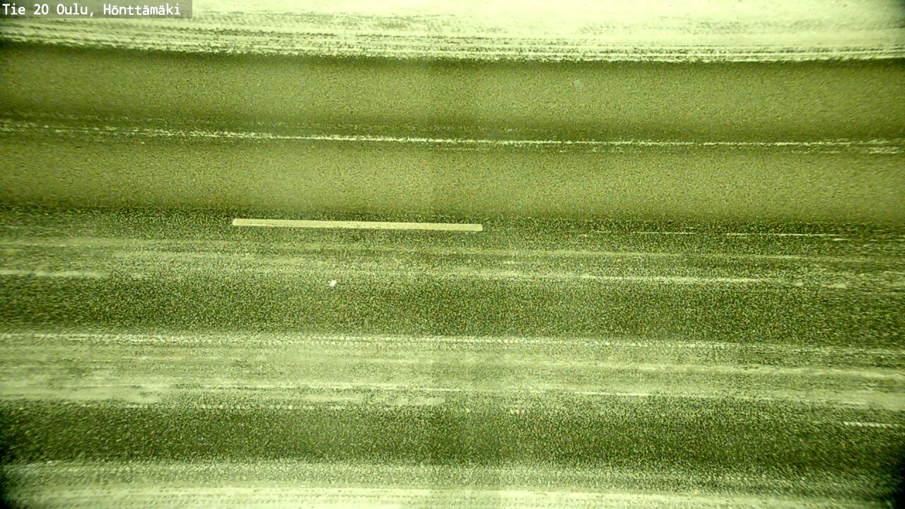 Weather Camera Image Road 20 Oulu, Hönttämäki, Oulu, Pohjois-Pohjanmaa