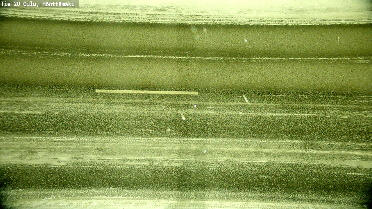 Weather Camera Image Road 20 Oulu, Hönttämäki, Oulu, Pohjois-Pohjanmaa