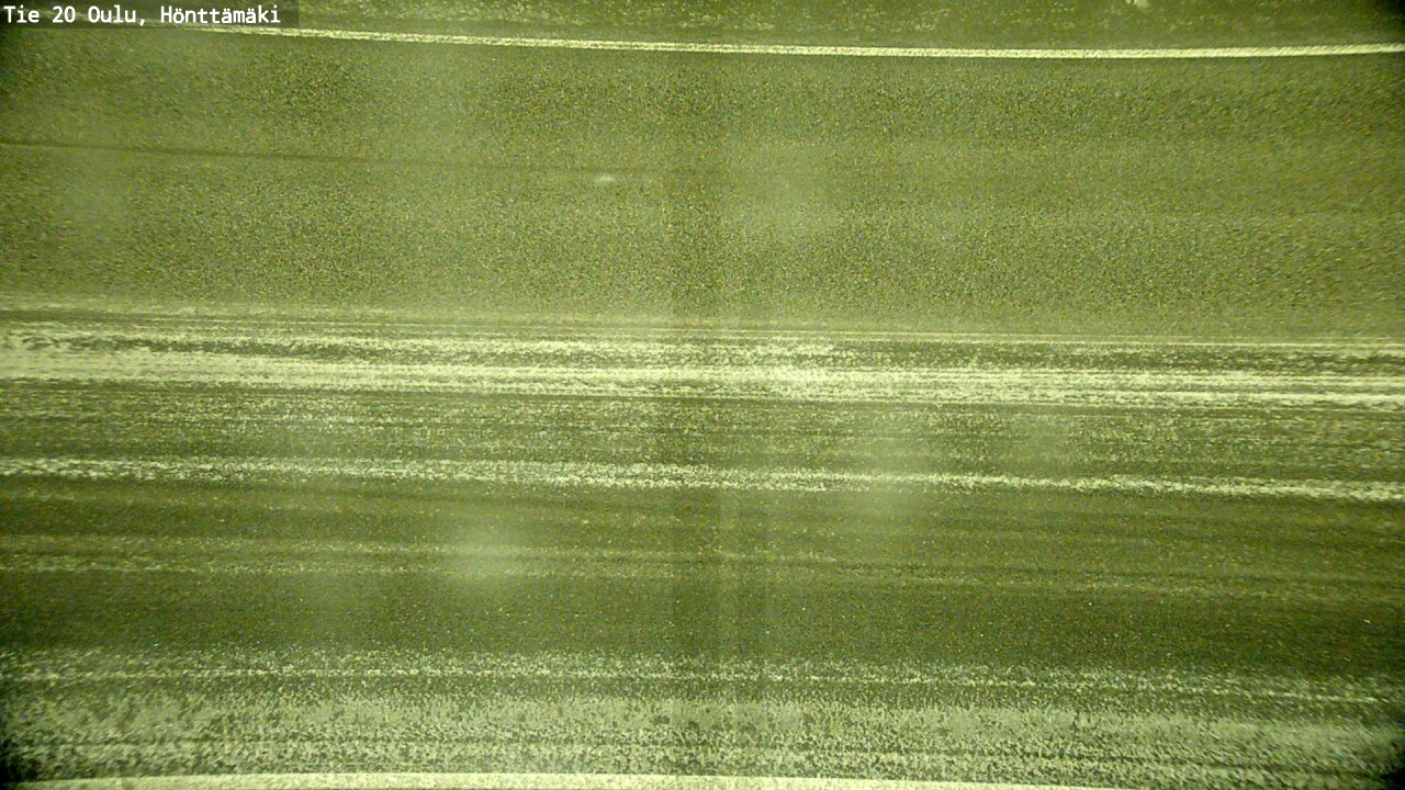 Weather Camera Image Road 20 Oulu, Hönttämäki, Oulu, Pohjois-Pohjanmaa