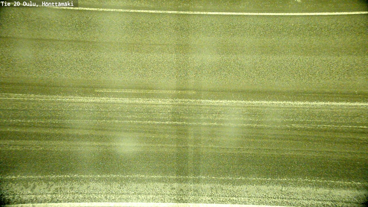 Weather Camera Image Road 20 Oulu, Hönttämäki, Oulu, Pohjois-Pohjanmaa