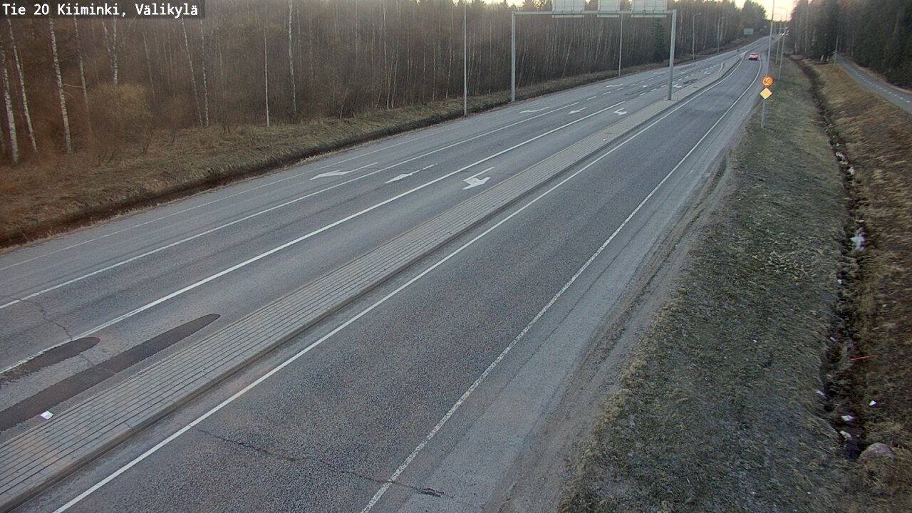 Weather Camera Image Road 20 Oulu Kiiminki, Välikylä, Oulu, Pohjois-Pohjanmaa