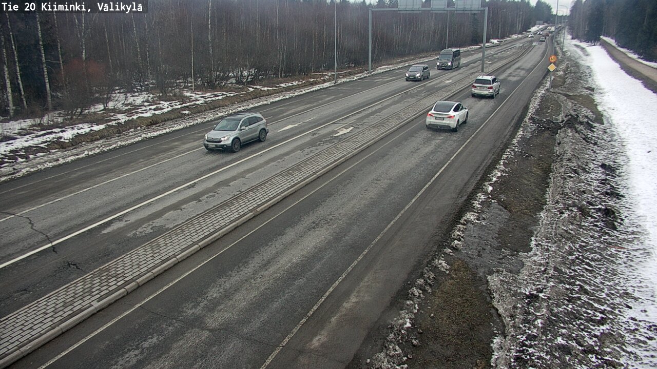 Weather Camera Image Väg 20 Uleåborg Kiiminki, Välikylä, Oulu, Pohjois-Pohjanmaa