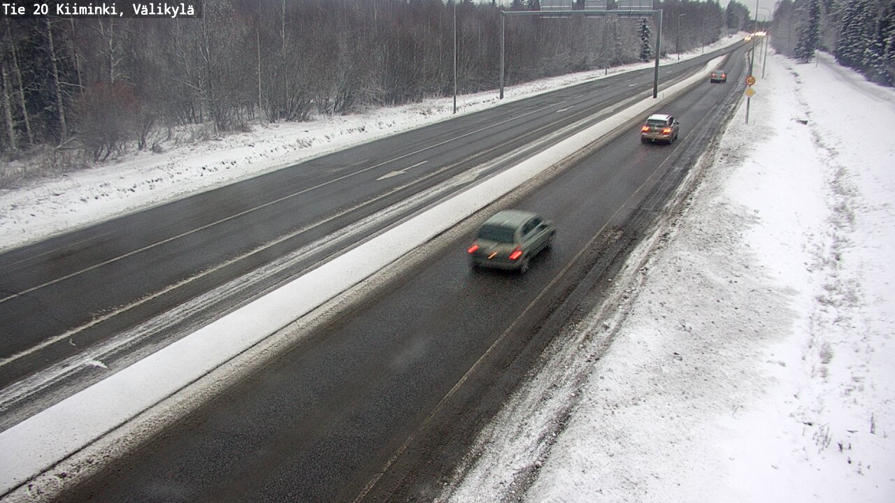 Weather Camera Image Väg 20 Uleåborg Kiiminki, Välikylä, Oulu, Pohjois-Pohjanmaa