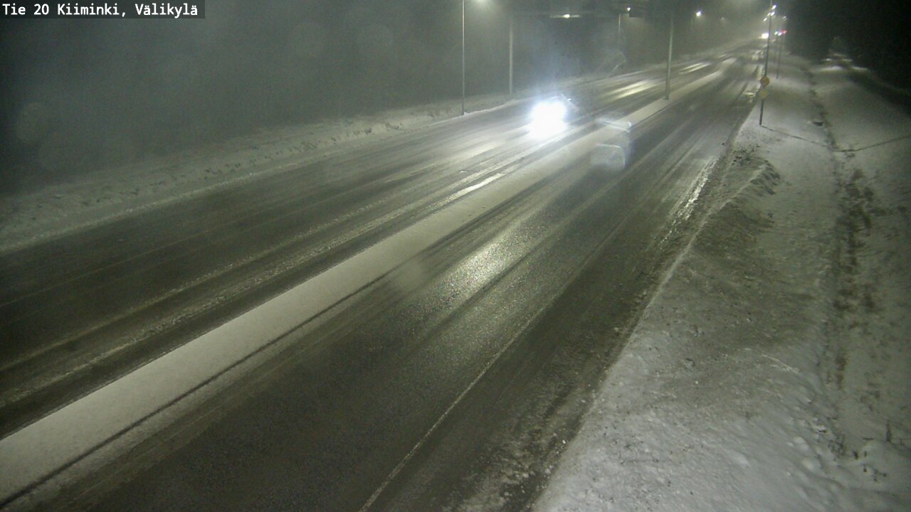 Weather Camera Image Väg 20 Uleåborg Kiiminki, Välikylä, Oulu, Pohjois-Pohjanmaa