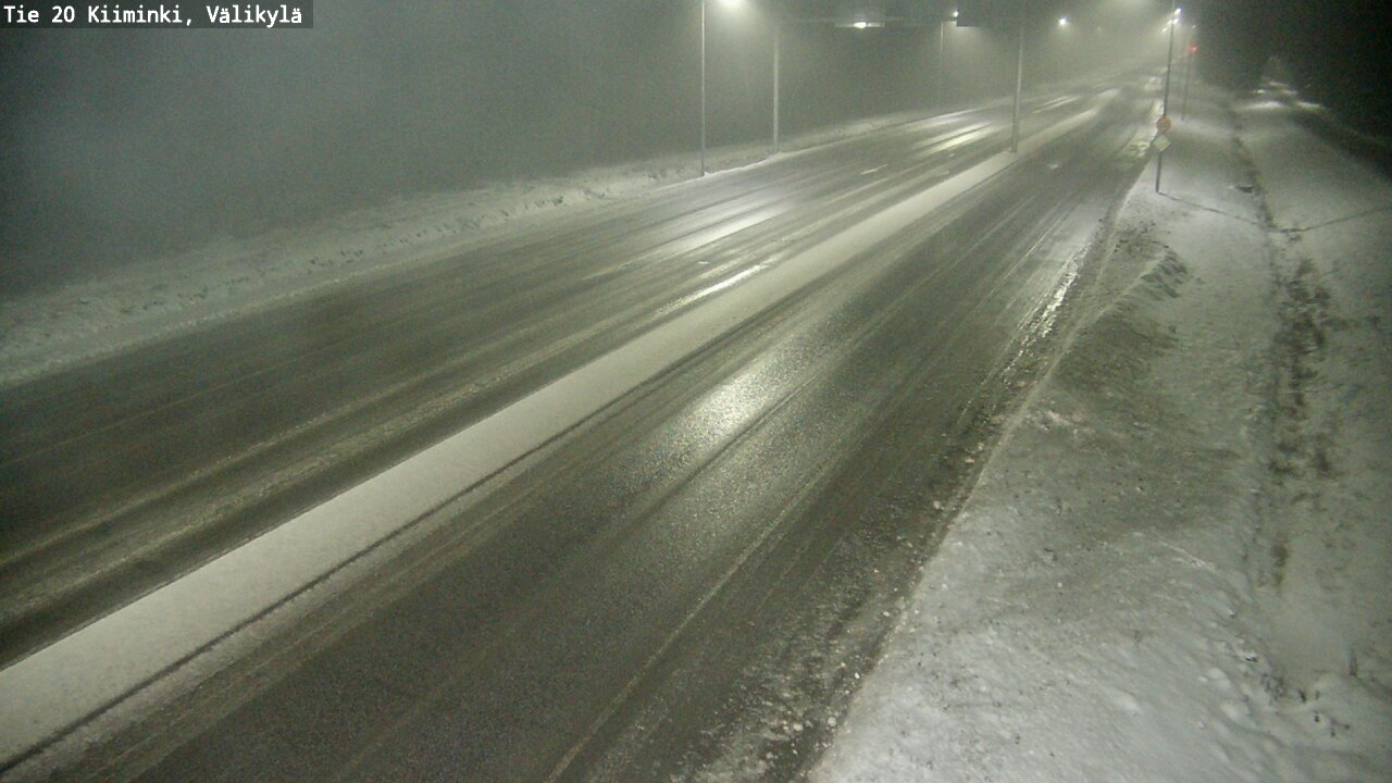 Weather Camera Image Väg 20 Uleåborg Kiiminki, Välikylä, Oulu, Pohjois-Pohjanmaa