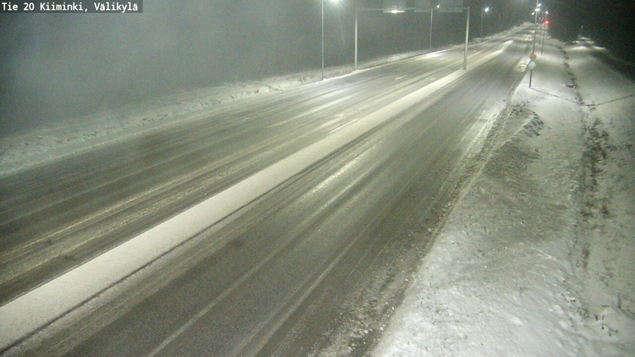 Weather Camera Image Väg 20 Uleåborg Kiiminki, Välikylä, Oulu, Pohjois-Pohjanmaa