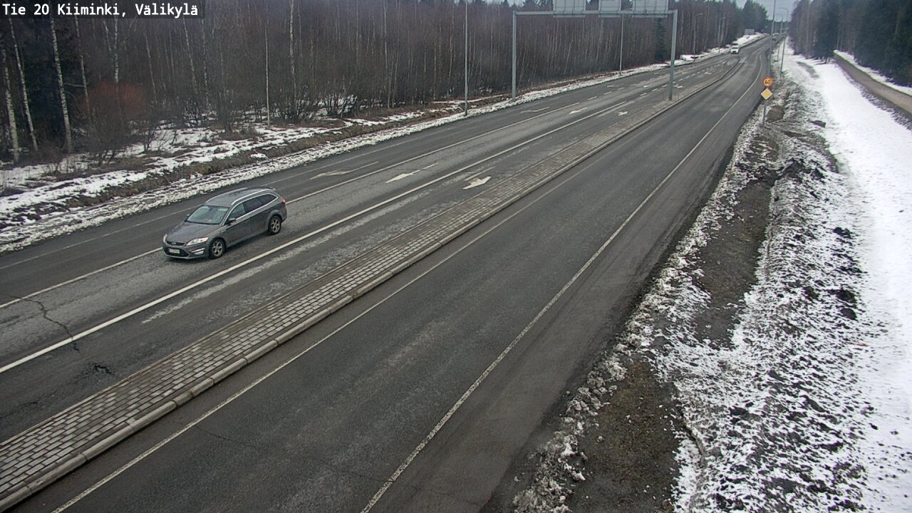 Weather Camera Image Väg 20 Uleåborg Kiiminki, Välikylä, Oulu, Pohjois-Pohjanmaa