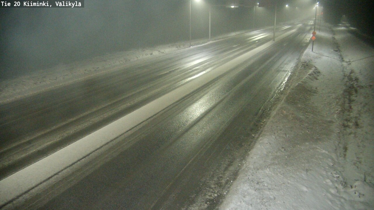 Weather Camera Image Väg 20 Uleåborg Kiiminki, Välikylä, Oulu, Pohjois-Pohjanmaa
