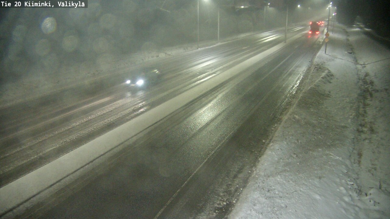 Weather Camera Image Väg 20 Uleåborg Kiiminki, Välikylä, Oulu, Pohjois-Pohjanmaa