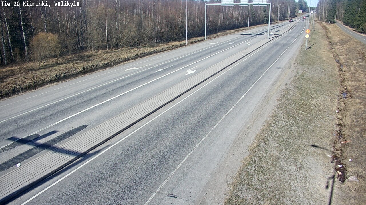 Weather Camera Image Road 20 Oulu Kiiminki, Välikylä, Oulu, Pohjois-Pohjanmaa