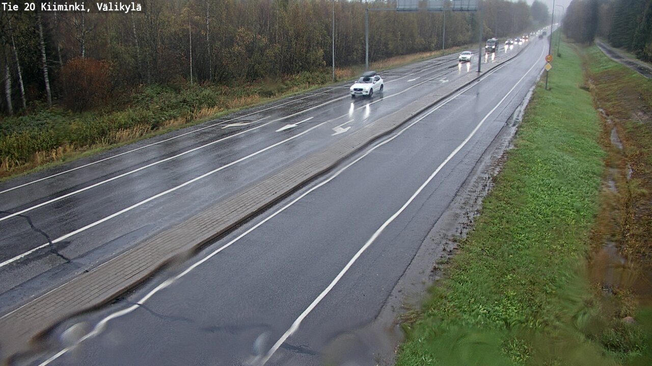 Weather Camera Image Väg 20 Uleåborg Kiiminki, Välikylä, Oulu, Pohjois-Pohjanmaa