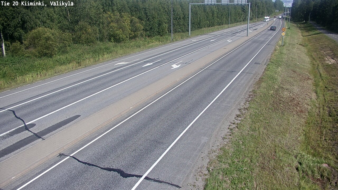 Weather Camera Image Väg 20 Uleåborg Kiiminki, Välikylä, Oulu, Pohjois-Pohjanmaa