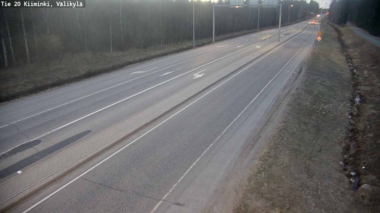 Weather Camera Image Road 20 Oulu Kiiminki, Välikylä, Oulu, Pohjois-Pohjanmaa