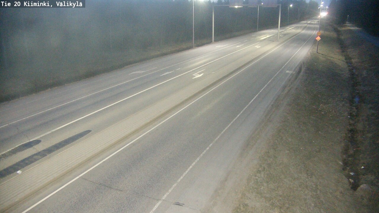 Weather Camera Image Road 20 Oulu Kiiminki, Välikylä, Oulu, Pohjois-Pohjanmaa