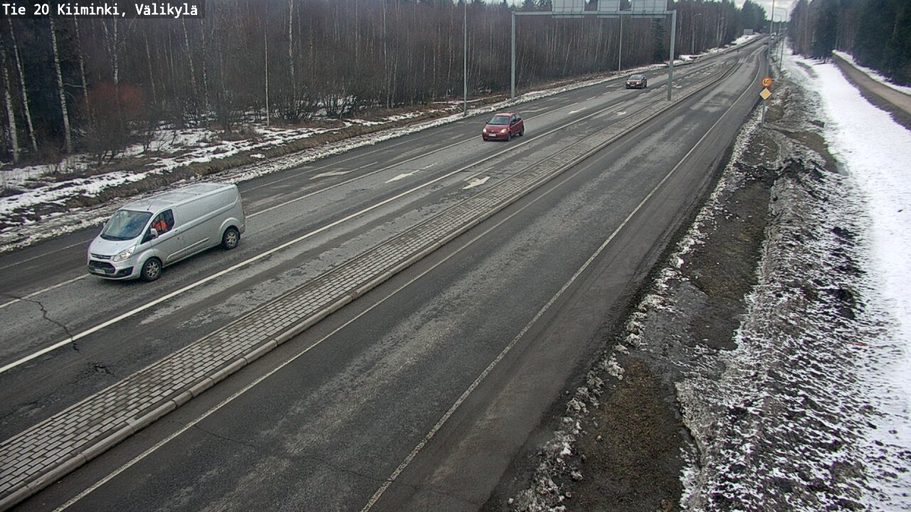 Weather Camera Image Väg 20 Uleåborg Kiiminki, Välikylä, Oulu, Pohjois-Pohjanmaa