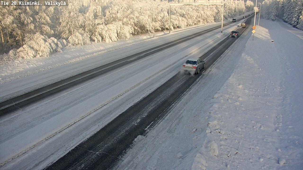 Weather Camera Image Road 20 Oulu Kiiminki, Välikylä, Oulu, Pohjois-Pohjanmaa