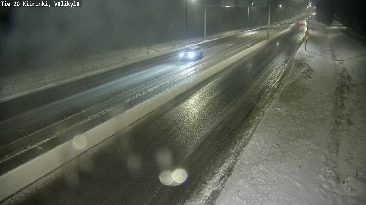Weather Camera Image Väg 20 Uleåborg Kiiminki, Välikylä, Oulu, Pohjois-Pohjanmaa