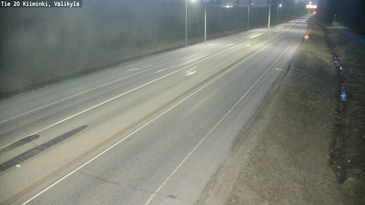 Weather Camera Image Road 20 Oulu Kiiminki, Välikylä, Oulu, Pohjois-Pohjanmaa