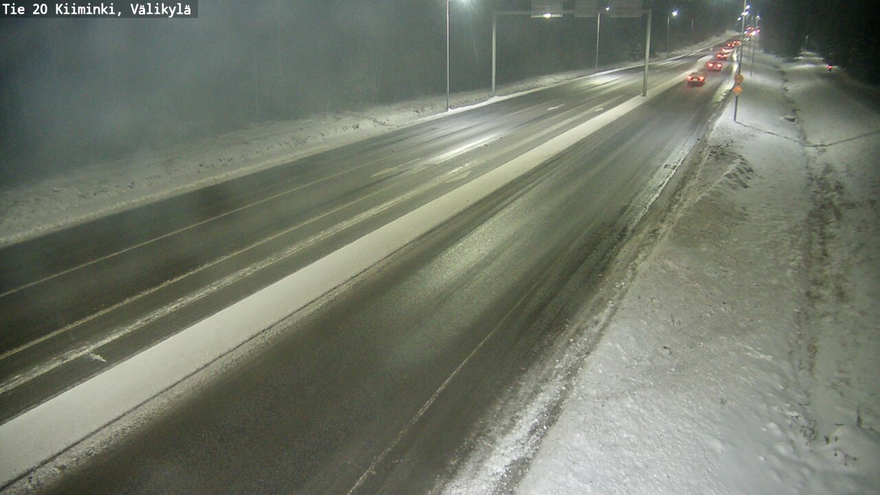 Weather Camera Image Väg 20 Uleåborg Kiiminki, Välikylä, Oulu, Pohjois-Pohjanmaa