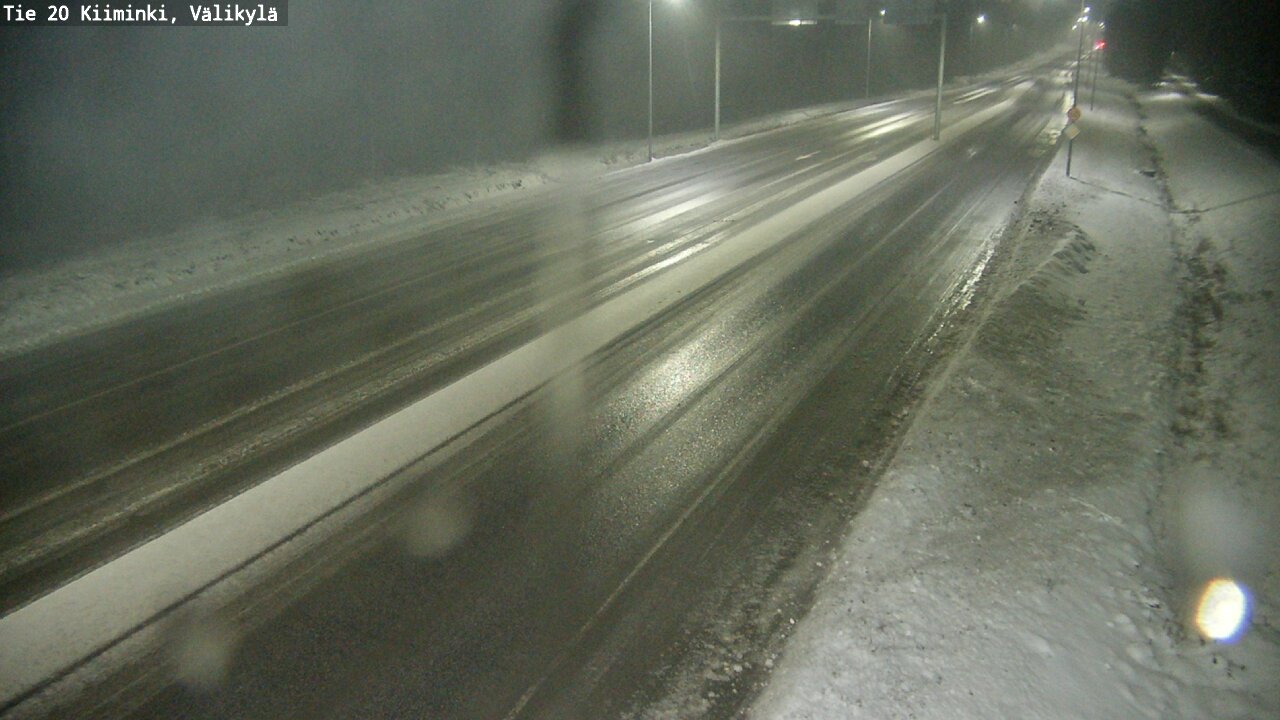 Weather Camera Image Väg 20 Uleåborg Kiiminki, Välikylä, Oulu, Pohjois-Pohjanmaa