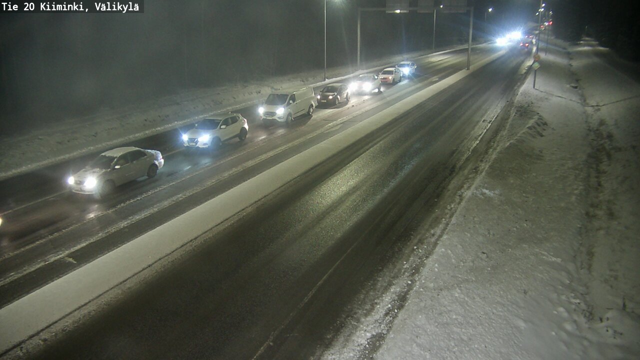 Weather Camera Image Väg 20 Uleåborg Kiiminki, Välikylä, Oulu, Pohjois-Pohjanmaa