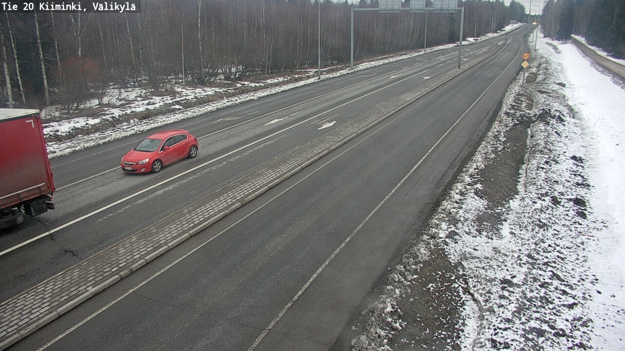 Weather Camera Image Road 20 Oulu Kiiminki, Välikylä, Oulu, Pohjois-Pohjanmaa