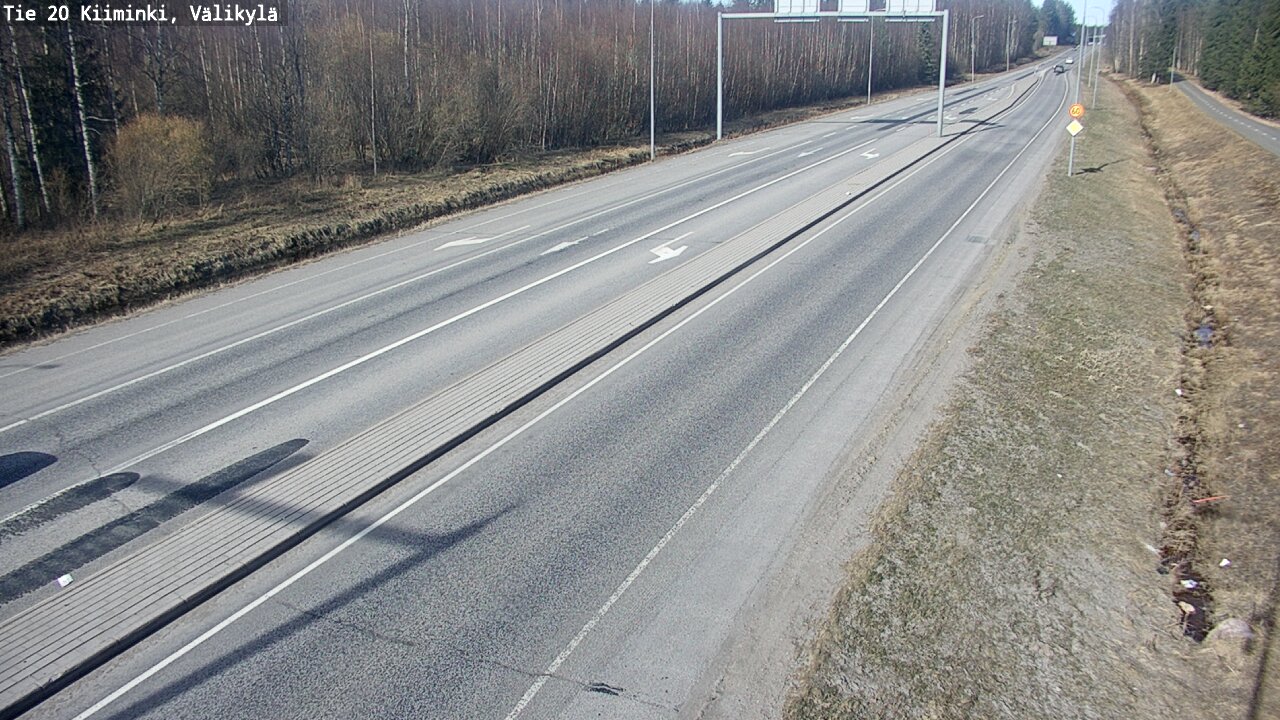 Weather Camera Image Road 20 Oulu Kiiminki, Välikylä, Oulu, Pohjois-Pohjanmaa