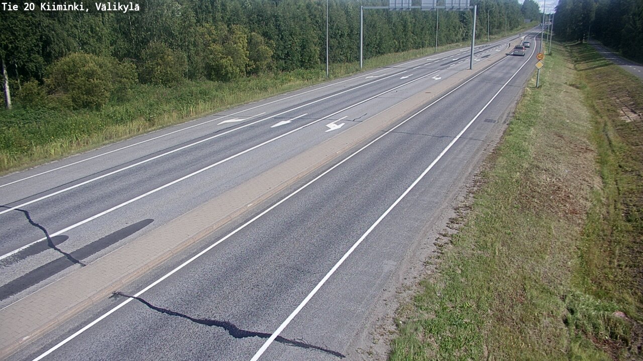 Weather Camera Image Väg 20 Uleåborg Kiiminki, Välikylä, Oulu, Pohjois-Pohjanmaa