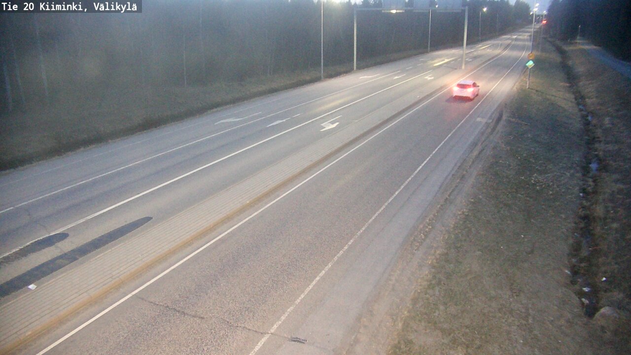 Weather Camera Image Road 20 Oulu Kiiminki, Välikylä, Oulu, Pohjois-Pohjanmaa